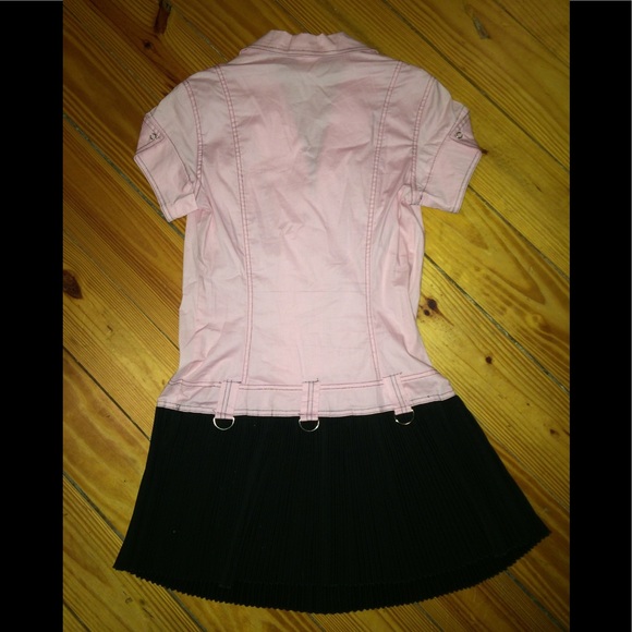 Vintage SERIOUS Brand Pink Reform School Dress sz L - Picture 12 of 12